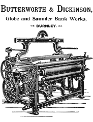 A Burnley Loom made by Butterworth and Dickinson